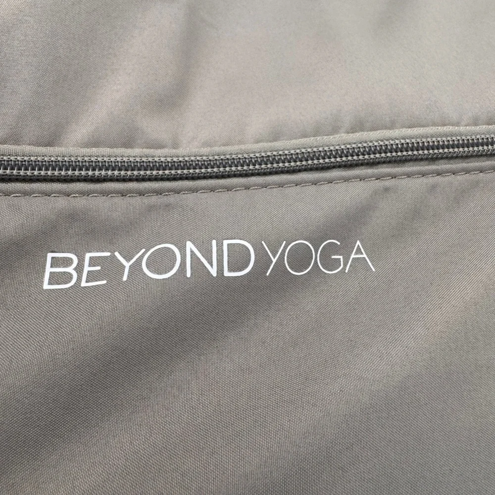Beyond‎ Yoga Womens Convertible Backpack Tote Bag Taupe Brown Nylon Gym Travel